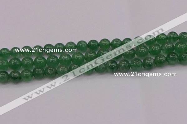 CBQ498 15.5 inches 10mm round green strawberry quartz beads