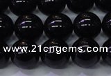 CBQ504 15.5 inches 12mm round natural black quartz beads