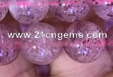 CBQ553 15.5 inches 10mm round strawberry quartz beads wholesale