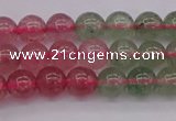 CBQ651 15.5 inches 6mm round mixed strawberry quartz beads