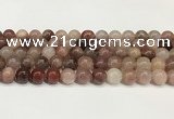 CBQ731 15.5 inches 10mm round strawberry quartz beads wholesale