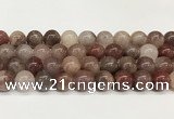 CBQ732 15.5 inches 12mm round strawberry quartz beads wholesale