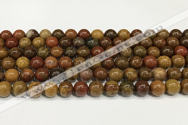 CBQ737 15.5 inches 8mm round red moss agate beads wholesale