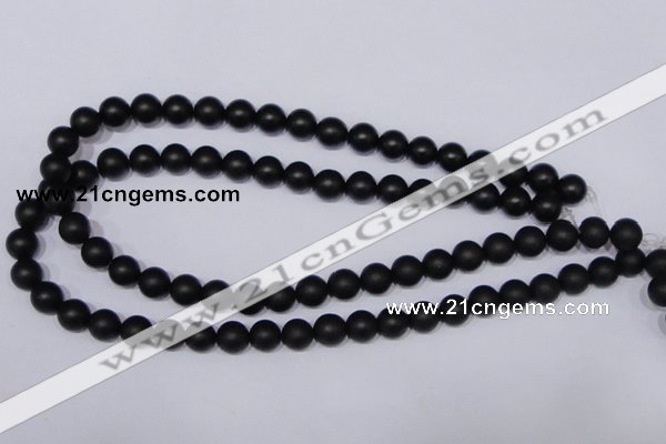 CBS02 15.5 inches 6mm round black stone beads wholesale