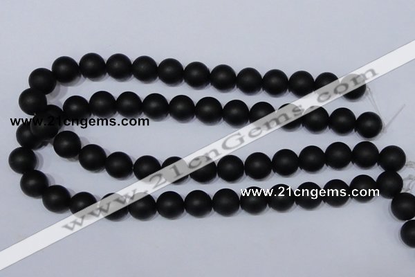 CBS04 15.5 inches 10mm round black stone beads wholesale