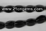 CBS212 15.5 inches 9*12mm trihedron blackstone beads wholesale