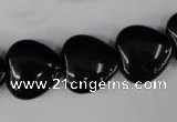 CBS233 15.5 inches 16*16mm heart blackstone beads wholesale