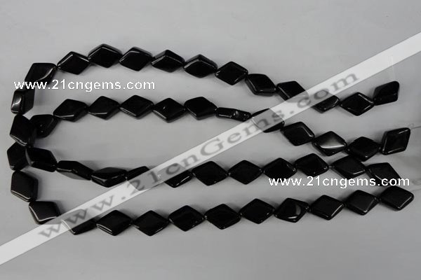 CBS288 15.5 inches 12*16mm diamond blackstone beads wholesale