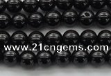 CBS500 15.5 inches 6mm round A grade black spinel beads