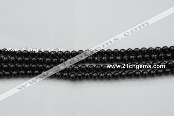 CBS500 15.5 inches 6mm round A grade black spinel beads