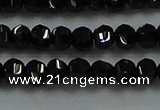 CBS528 15.5 inches 2.5*4mm lantern-shaped natural black spinel beads