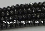 CBS532 15.5 inches 3*5mm faceted rondelle black spinel beads