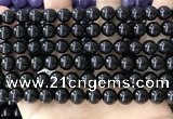 CBS542 15.5 inches 8mm round black spinel gemstone beads