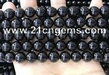 CBS543 15.5 inches 10mm round black spinel gemstone beads