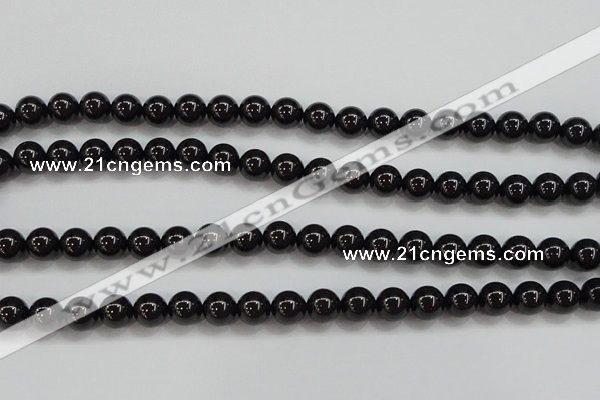 CBS552 15.5 inches 8mm round AA grade black spinel beads