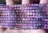 CBS560 15.5 inches 4mm faceted round pink spinel beads wholesale