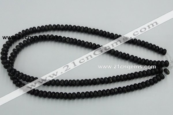 CBT04 16 inches 4*8mm rondelle natural biotite beads wholesale