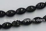 CBT05 16 inches 8*12mm rice natural biotite beads wholesale