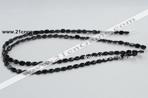 CBT08 16 inches 6*8mm oval natural biotite beads wholesale