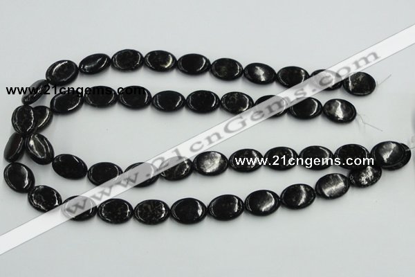 CBT09 16 inches 13*18mm oval natural biotite beads wholesale