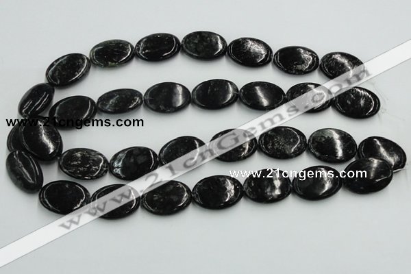 CBT10 16 inches 18*25mm oval natural biotite beads wholesale