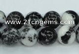 CBW104 15.5 inches 12mm round black & white jasper beads