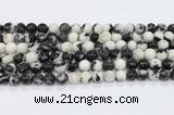 CBW172 15.5 inches 8mm round black & white jasper gemstone beads wholesale