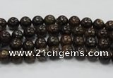 CBZ100 15.5 inches 4mm round bronzite gemstone beads