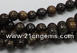 CBZ101 15.5 inches 6mm round bronzite gemstone beads