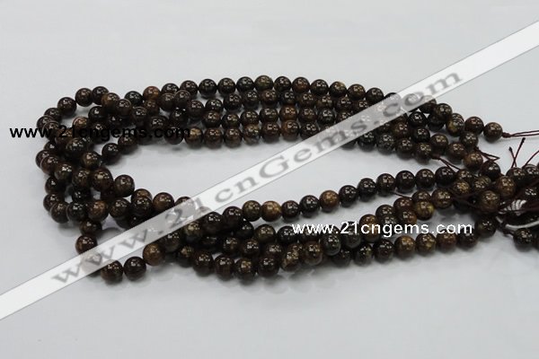 CBZ101 15.5 inches 6mm round bronzite gemstone beads