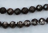 CBZ103 15.5 inches 6mm faceted round bronzite gemstone beads