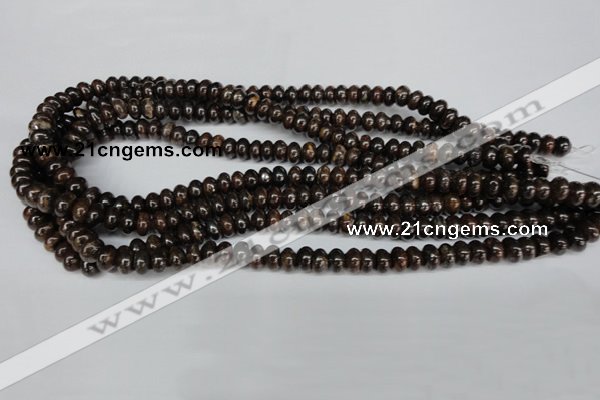 CBZ202 15.5 inches 5*8mm rondelle bronzite gemstone beads