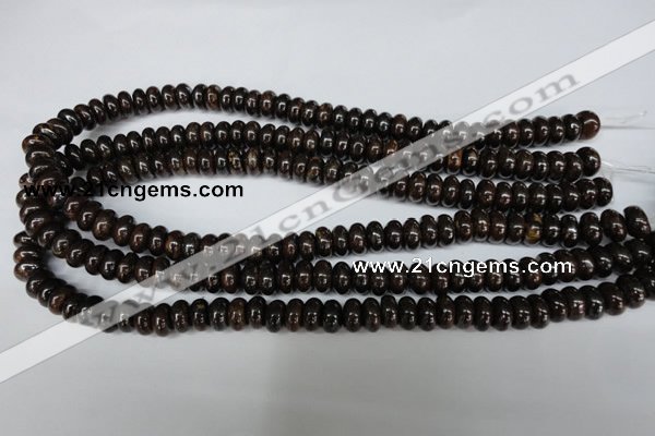 CBZ203 15.5 inches 6*10mm rondelle bronzite gemstone beads