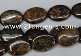 CBZ218 15.5 inches 12*16mm oval bronzite gemstone beads