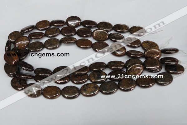 CBZ220 15.5 inches 15*20mm oval bronzite gemstone beads