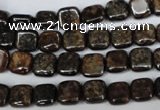 CBZ224 15.5 inches 8*8mm square bronzite gemstone beads