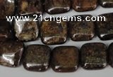 CBZ227 15.5 inches 14*14mm square bronzite gemstone beads