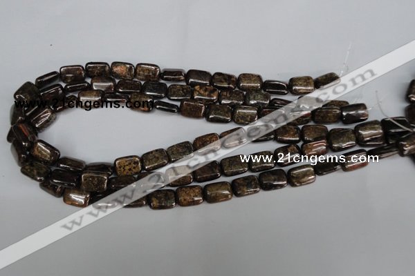 CBZ235 15.5 inches 10*14mm rectangle bronzite gemstone beads