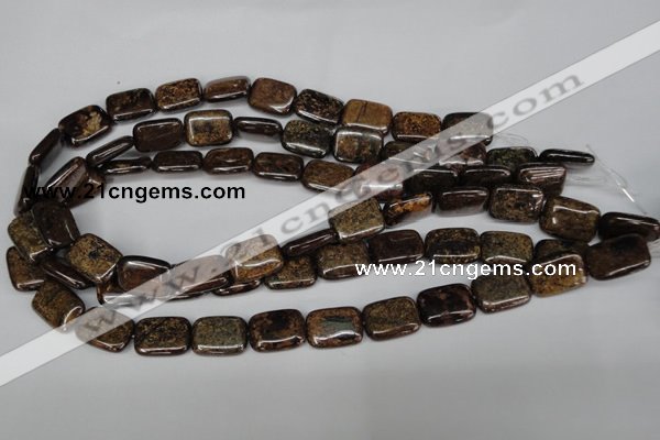 CBZ237 15.5 inches 13*18mm rectangle bronzite gemstone beads