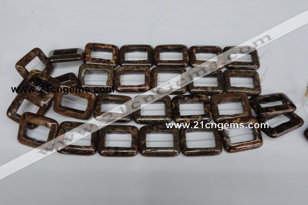 CBZ250 15.5 inches 25*30mm rectangle bronzite gemstone beads