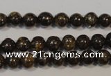 CBZ252 15.5 inches 3mm round bronzite gemstone beads wholesale