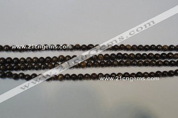 CBZ252 15.5 inches 3mm round bronzite gemstone beads wholesale