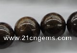CBZ301 15.5 inches 18mm round bronzite gemstone beads wholesale