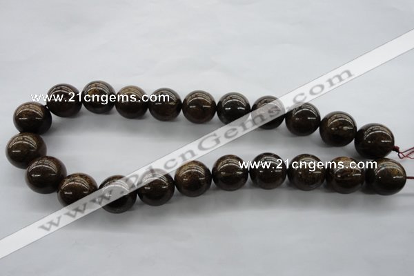 CBZ301 15.5 inches 18mm round bronzite gemstone beads wholesale