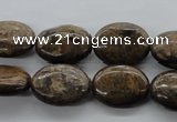 CBZ306 15.5 inches 15*20mm oval bronzite gemstone beads wholesale