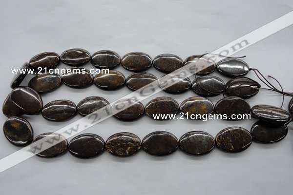 CBZ307 15.5 inches 18*25mm oval bronzite gemstone beads wholesale