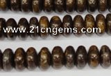 CBZ401 15.5 inches 6*10mm rondelle bronzite gemstone beads