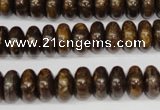 CBZ401 15.5 inches 6*10mm rondelle bronzite gemstone beads