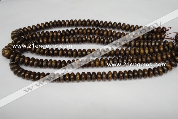 CBZ401 15.5 inches 6*10mm rondelle bronzite gemstone beads