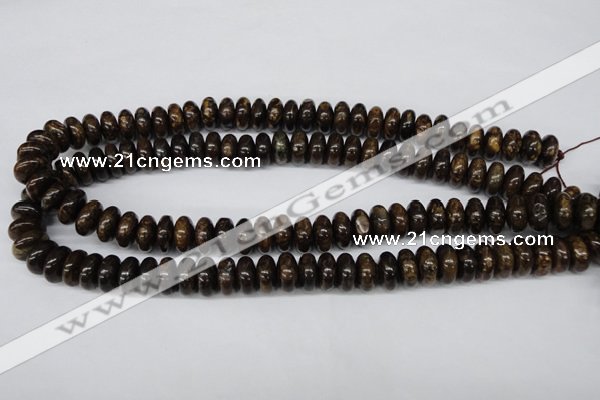 CBZ402 15.5 inches 6*12mm rondelle bronzite gemstone beads